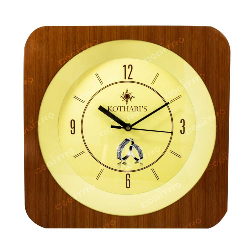 Buy Kothari Night Glow Round Wood Clock (Brown, 28.2 cm x 28.2 cm x 5.0 cm)  Online at Low Prices in India - Amazon.in