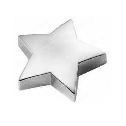 Metal Silver Star Paper Weight