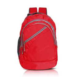Multi-zipper Blue Backpack