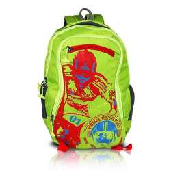 Multi-zipper Designed Neon Green Backpack