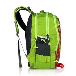 Multi-zipper Designed Neon Green Backpack