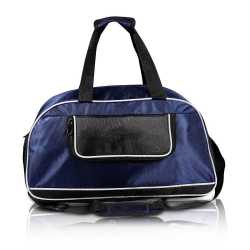 Blue Polyester Duffel Travel Bag