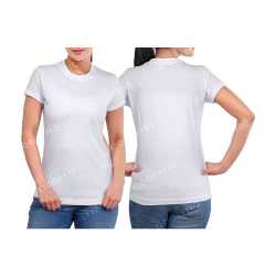 Fine Cotton Womens Round Neck T-Shirt