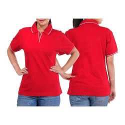 Ultra Cotton Womens Collar with Piping T-Shirt
