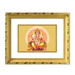 Lord Ganesha 24ct Gold Foil with DG Frame 1