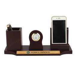 Pen Holder with clock and Mobile Holder 