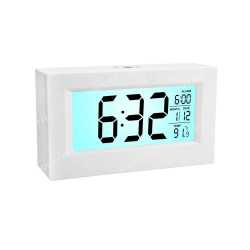 Large Sensor Clock with Backlight and Temperature