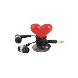 Heart shape Mobile stand with Earphone Splitter