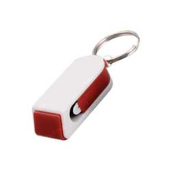 Keychain with concealed Mobile And Screen cleaner