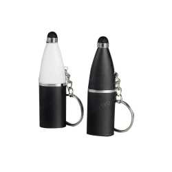 Bottle Shape Keychain with Stylus and Screen Cleaner