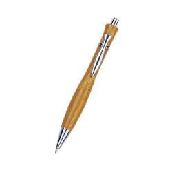 Wooden curvy Pen with Chrome Finish